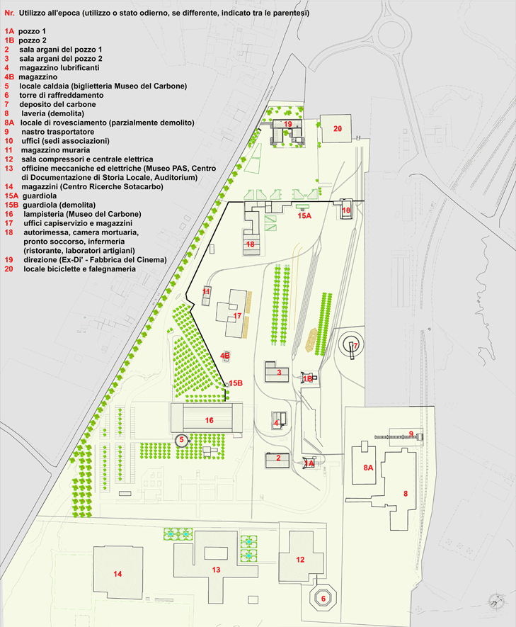 Map of Serbariu Coal Mine