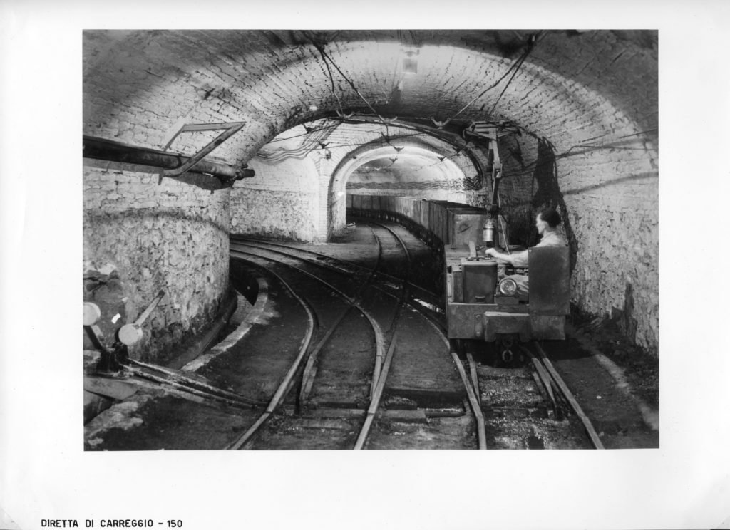 Grande Miniera di Serbariu - Galleria di Carreggio (foto d'epoca)