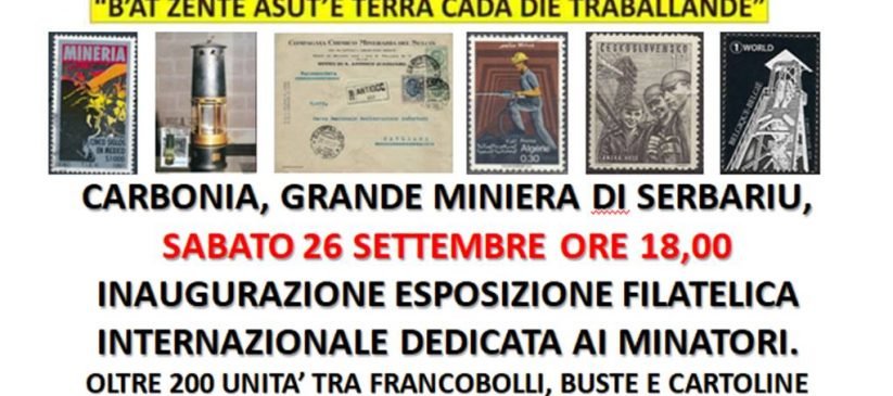 Mostra filatelica Minatori e miniere tra lampade e sottosuolo