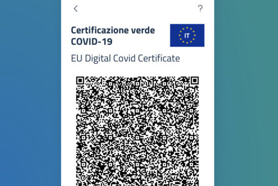 Certificazione Verde COVID-19 (Green Pass) dal 6 Agosto 2021