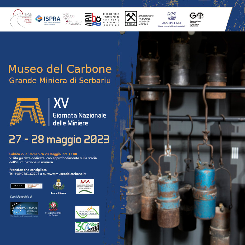 XV Giornata Nazionale delle Miniere - Sabato 27 e Domenica 28 Maggio 2023
