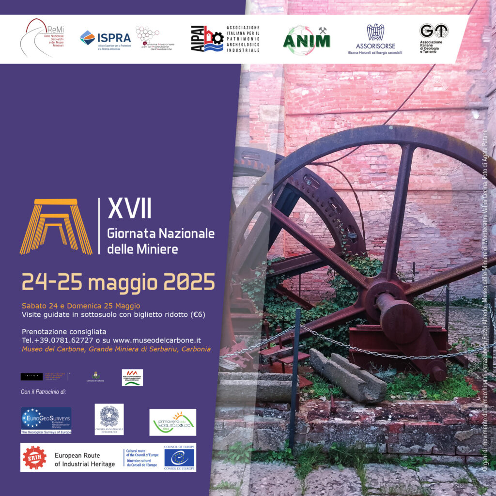 XVII Giornata Nazionale delle Miniere - Sabato 24 e Domenica 25 Maggio 2025