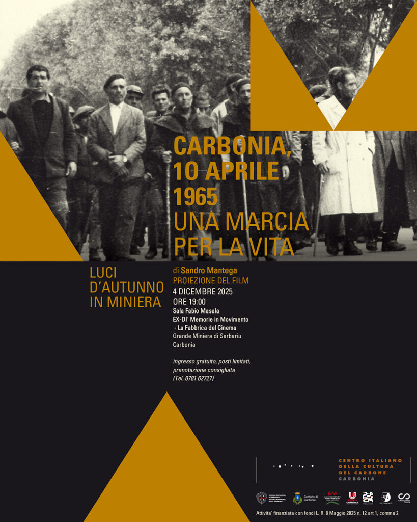 Proiezione del film Carbonia, 10 Aprile 1965 - Una marcia per la vita